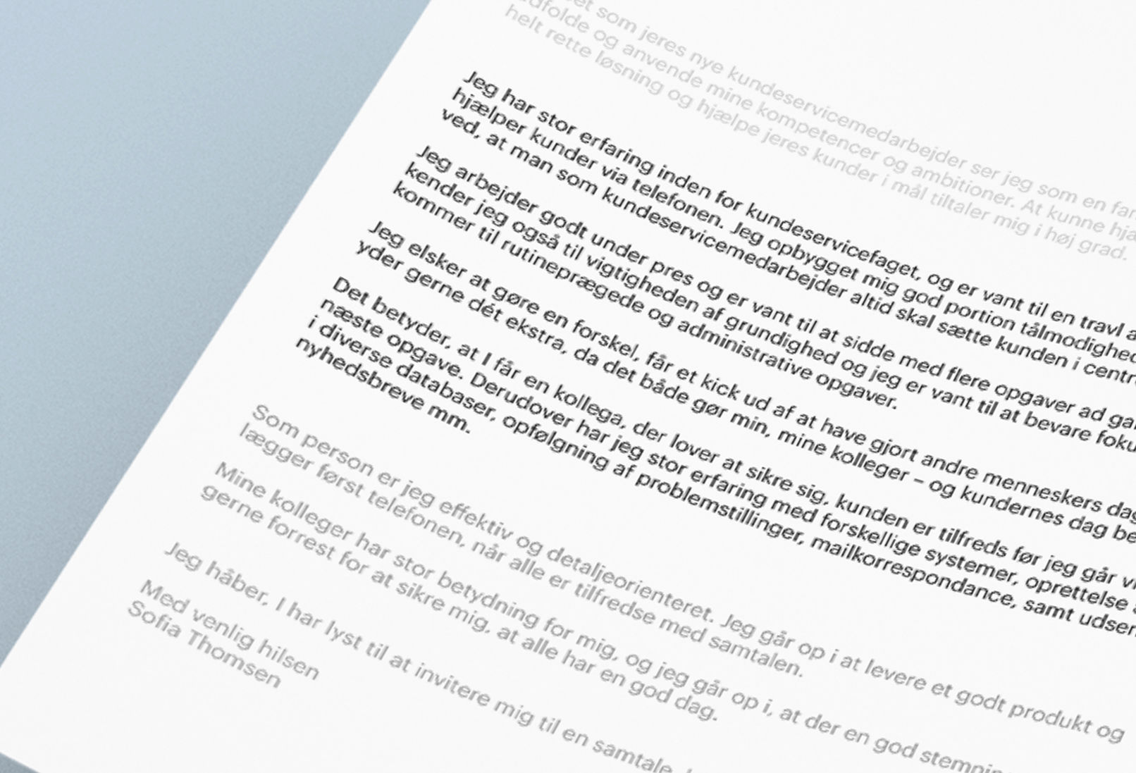 den gode ansøgning tekst